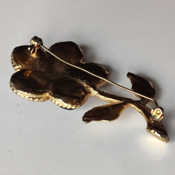 Vintage Christian LaCroix Flower Brooch - Picture 14 of 15